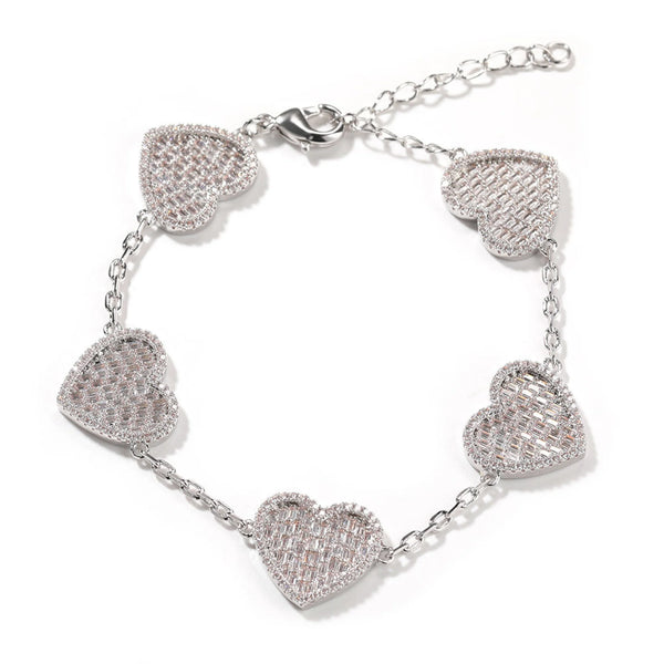 HEART LINK ADJUSTABLE BRACELET